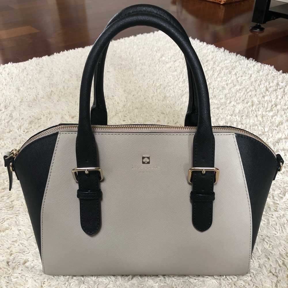 KATE SPADE Black and purple/grey handbag